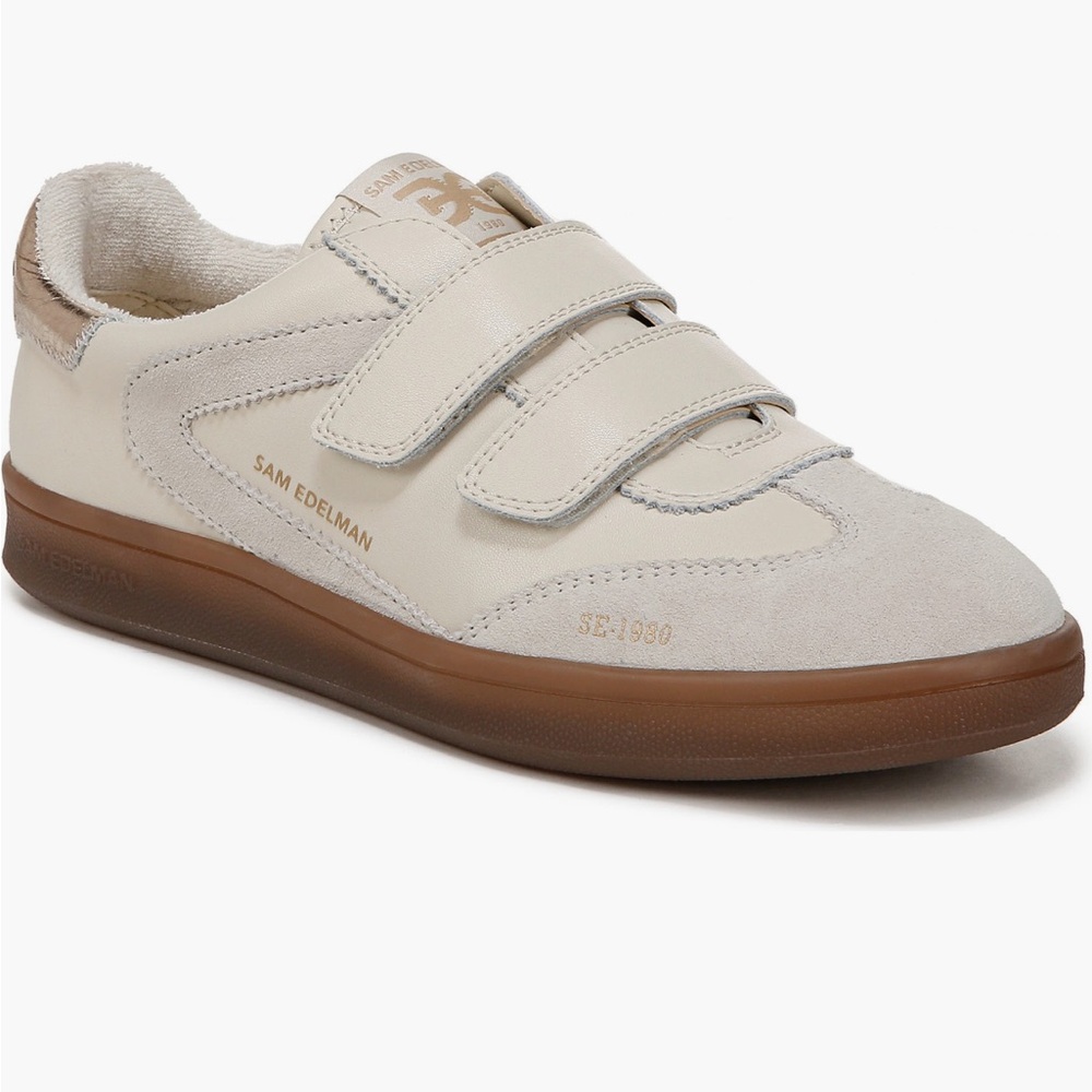Sam Edelman Tan Velcro Sneakers